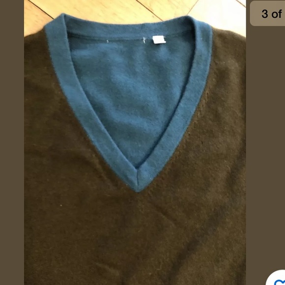 Uniqlo Cashmere V-Neck Sweater Sz S - Picture 2 of 8